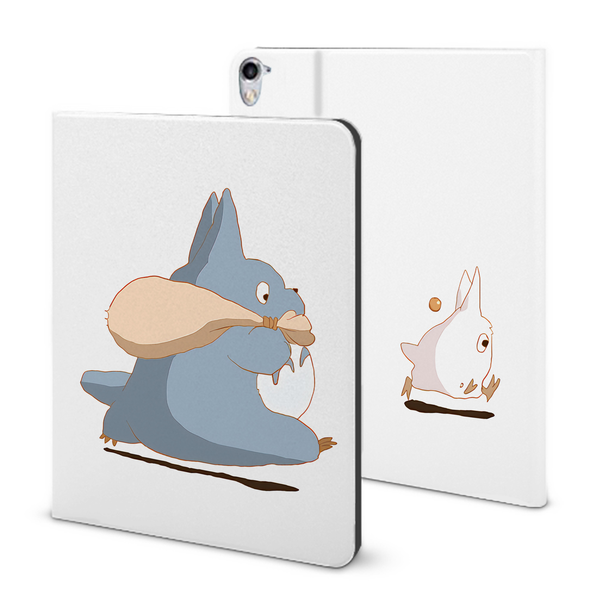（画像用） となりのトトロ 草壁メイ 草壁サツキ My Neighbor Totoro Satsuki Kusakabe Mei Kusakabe IPad ケース ブック型 PUレザー TPU 耐衝撃 軽量 薄型 ペン収納なし 全面保護 IPad 各モデル対応